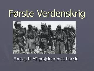 f rste verdenskrig