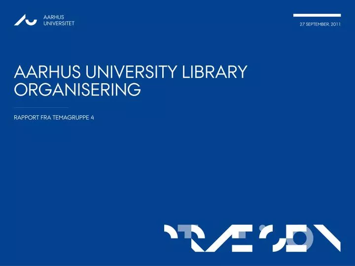 aarhus university library organisering