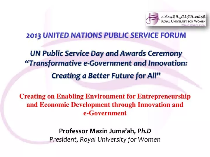 professor mazin juma ah ph d president royal university for women