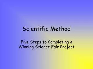 Scientific Method