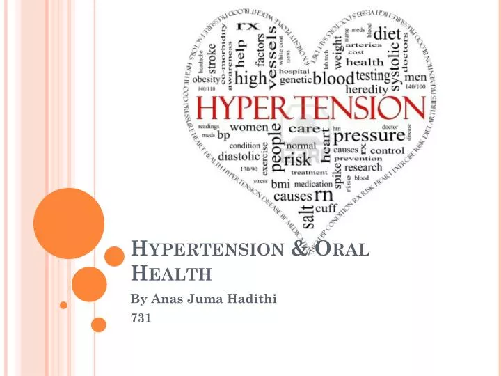hypertension oral health