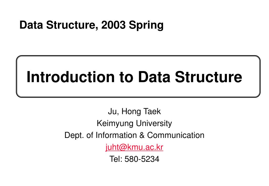 PPT - Introduction to Data Structure PowerPoint Presentation, free ...
