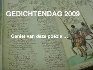 gedichtendag 2009