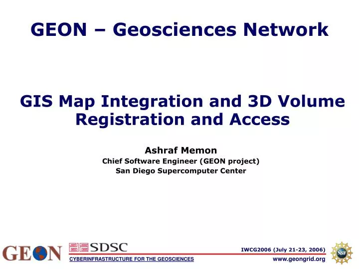 geon geosciences network