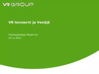 vr konserni ja ven j