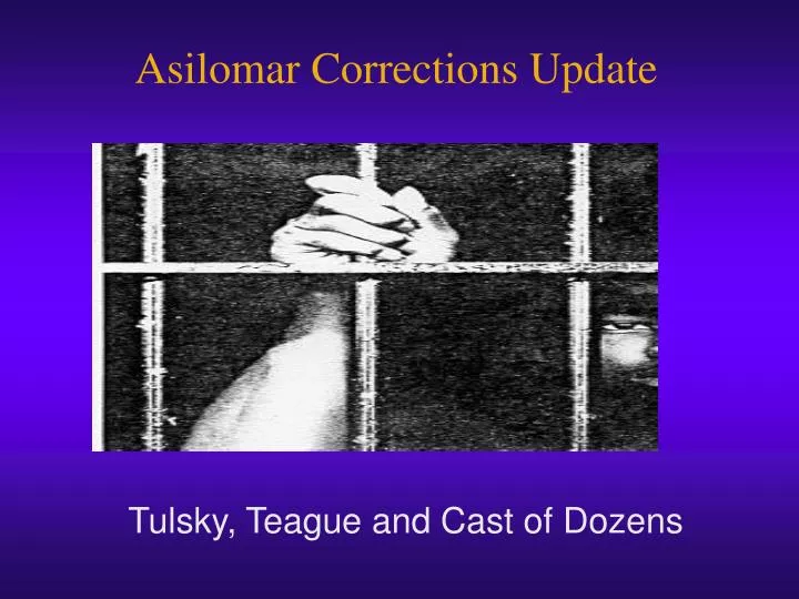 asilomar corrections update