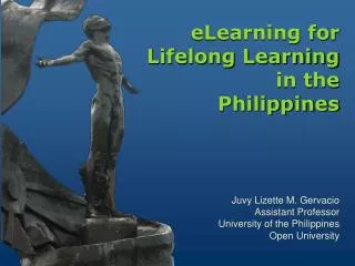 eLearning for Lifelong Learning in the Philippines