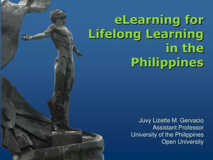 elearning for lifelong learning in the philippines