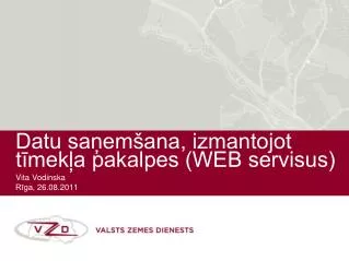 datu sa em ana izmantojot t mek a pakalpes web servisus