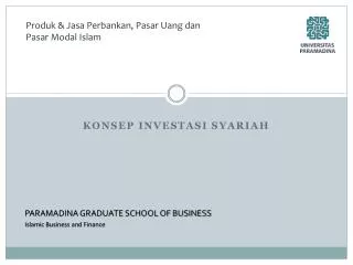 konsep investasi syariah