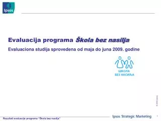 evaluacija programa kola bez nasilja