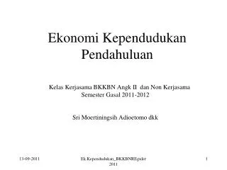ekonomi kependudukan pendahuluan
