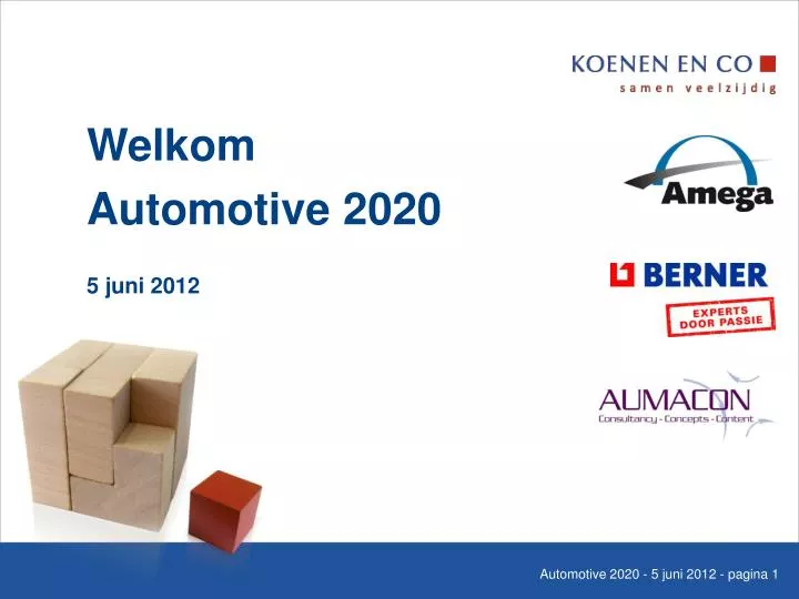 welkom automotive 2020 5 juni 2012