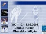 WC – 12.-15.02.2004 Double Pursuit Oberstdorf Allgäu - slide 1
