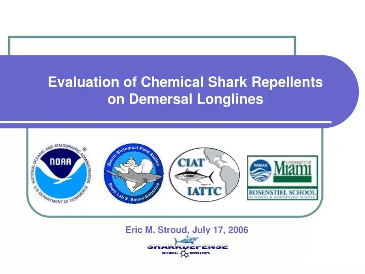 evaluation of chemical shark repellents on demersal longlines