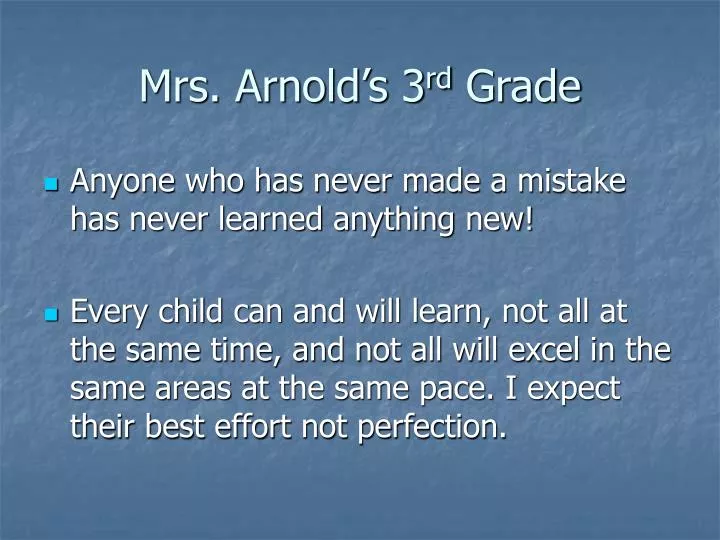 mrs arnold s 3 rd grade