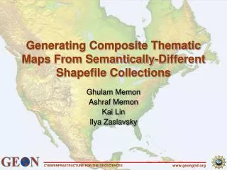 Generating Composite Thematic Maps From Semantically-Different Shapefile Collections