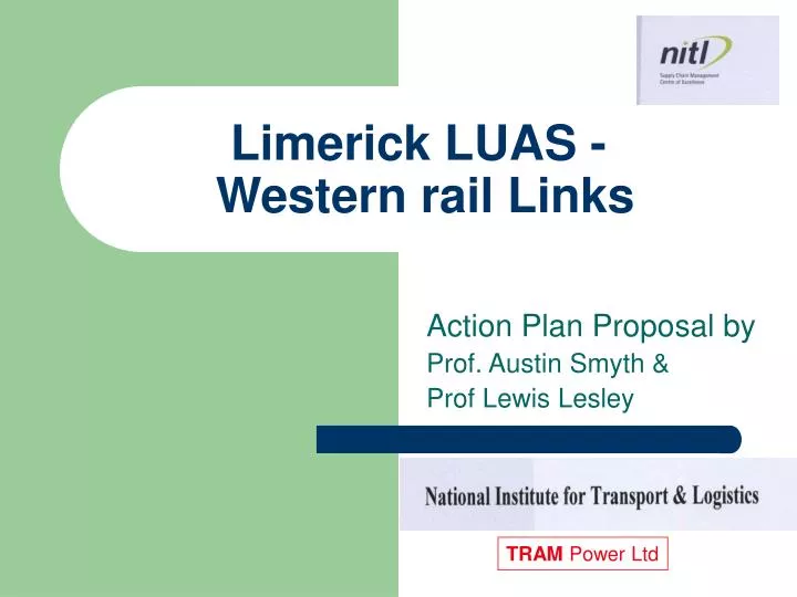 limerick luas western rail links