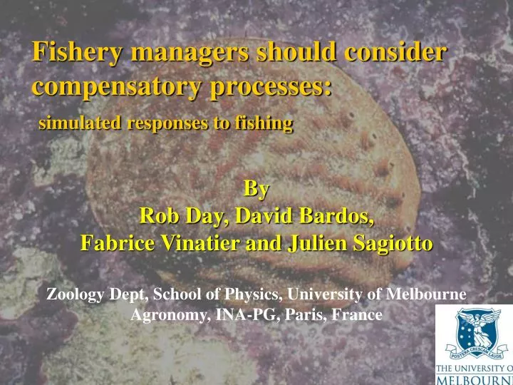 fishery managers should consider compensatory processes simulated responses to fishing
