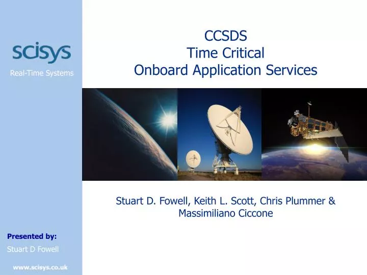 ccsds time critical onboard application services