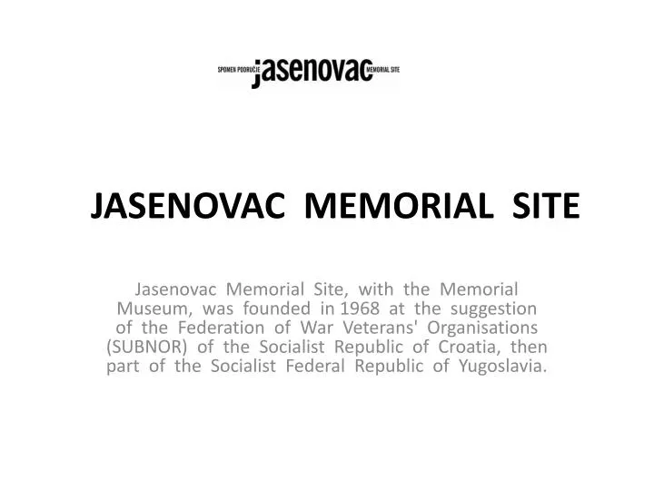 jasenovac memorial site