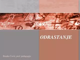 odrastanje