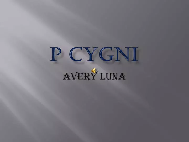 p cygni