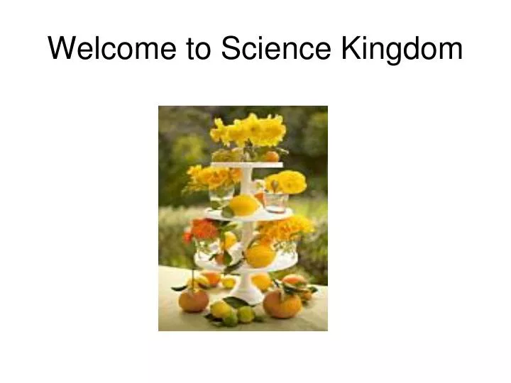 welcome to science kingdom