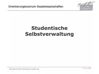 studentische selbstverwaltung