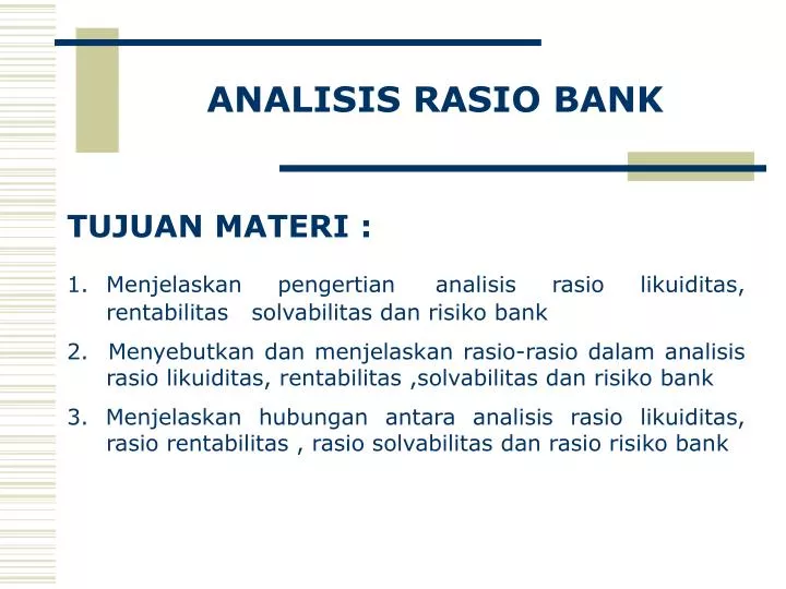 analisis rasio bank