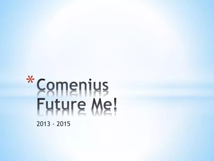 comenius future me