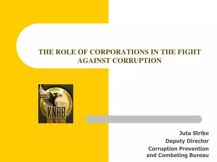the role of corporations in the fight against corruption