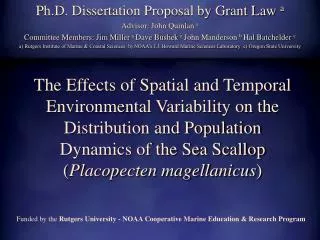 Ph.D. Dissertation Proposal by Grant Law a Advisor: John Quinlan a