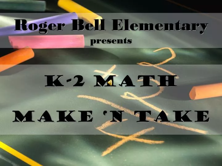 k 2 math make n take
