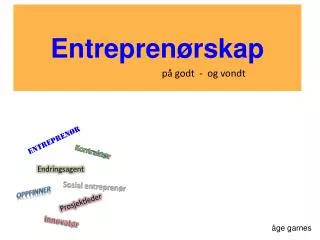 entrepren rskap