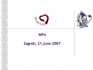 WP4 Zagreb, 21.june 2007