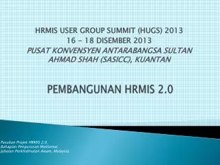pembangunan hrmis 2 0
