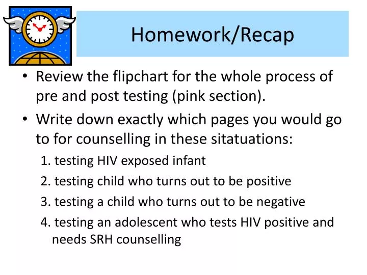 homework recap