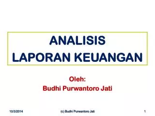 PPT - Analisis Laporan Keuangan PowerPoint Presentation, Free Download ...