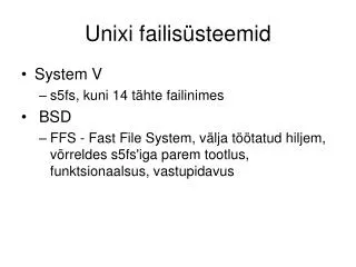 unixi failis steemid