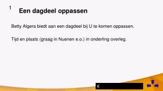 een dagdeel oppassen