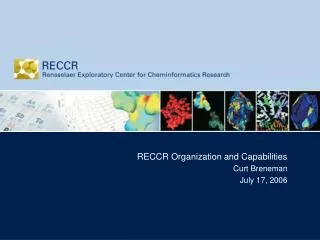 RECCR Organization and Capabilities Curt Breneman July 17, 2006