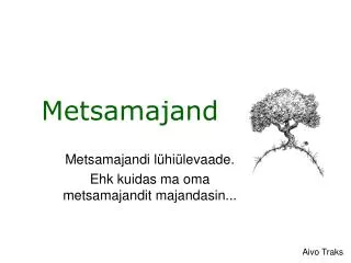 metsamajand