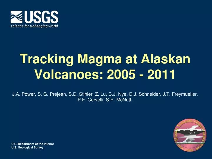 tracking magma at alaskan volcanoes 2005 2011
