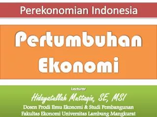 PPT - Teori Pertumbuhan Ekonomi PowerPoint Presentation, Free Download ...