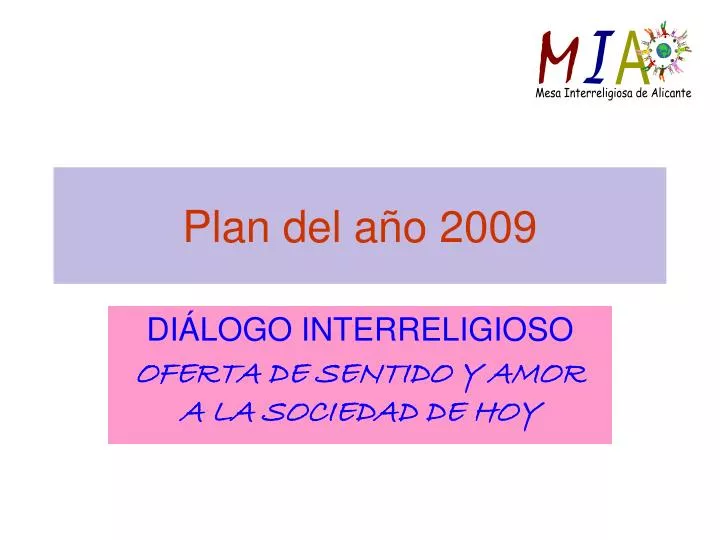 plan del a o 2009