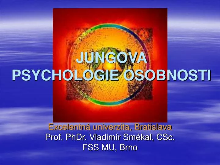 jungova psychologie osobnosti