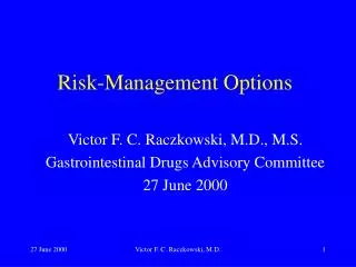 Risk-Management Options