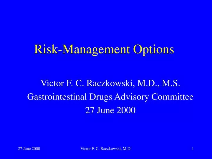 risk management options