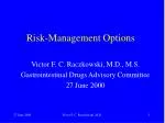 Risk-Management Options